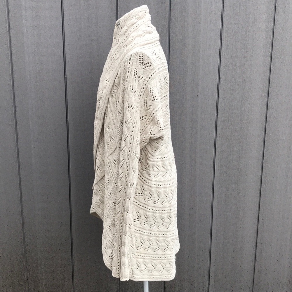 SOLD! CAbi Crochet Knit Circle Cardigan - Picture 3 of 6